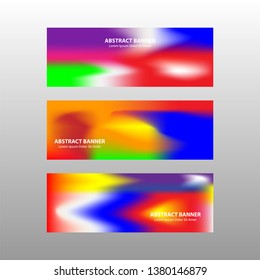 Vector abstract design banner web template. - Vector