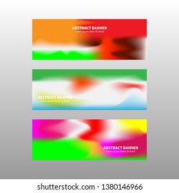 Vector abstract design banner web template. - Vector