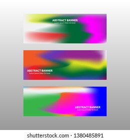 Vector abstract design banner web template. - Vector