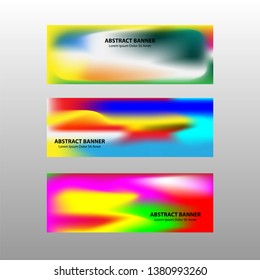 Vector abstract design banner web template. - Vector