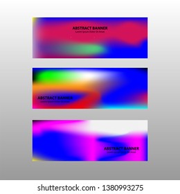 Vector abstract design banner web template. - Vector