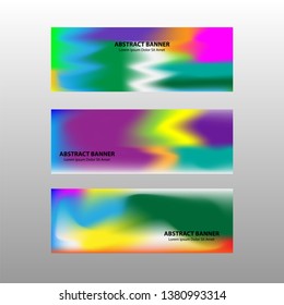 Vector abstract design banner web template. - Vector