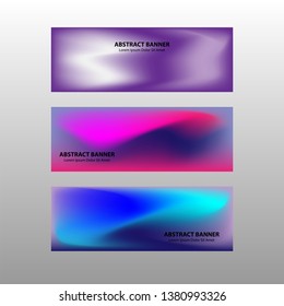 Vector abstract design banner web template. - Vector