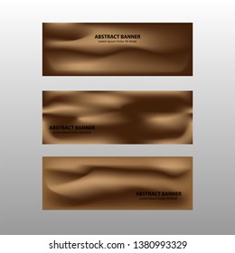 Vector abstract design banner web template. - Vector