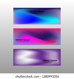 Vector abstract design banner web template. - Vector