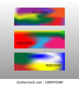 Vector abstract design banner web template. - Vector