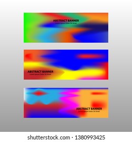 Vector abstract design banner web template. - Vector