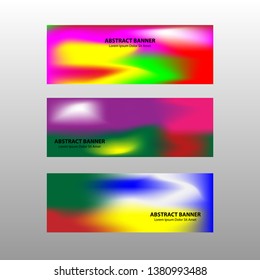 Vector abstract design banner web template. - Vector