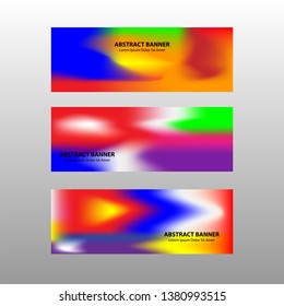 Vector abstract design banner web template. - Vector