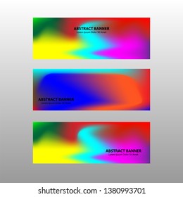 Vector abstract design banner web template. - Vector