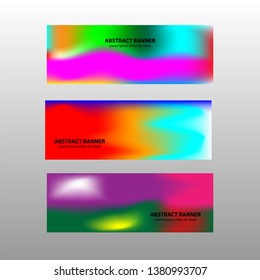 Vector abstract design banner web template. - Vector