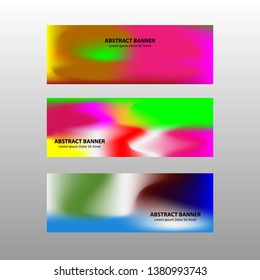 Vector abstract design banner web template. - Vector