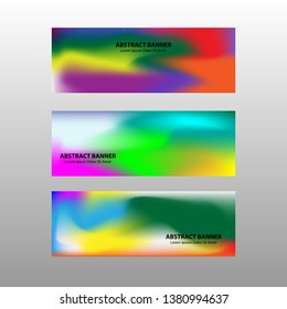 Vector abstract design banner web template. - Vector