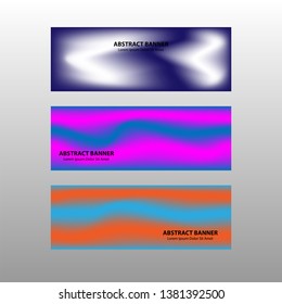 Vector abstract design banner web template. - Vector