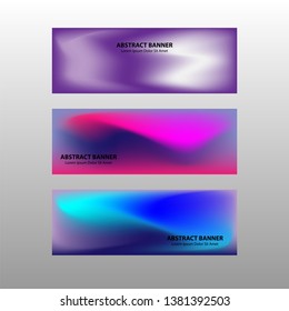 Vector abstract design banner web template. - Vector