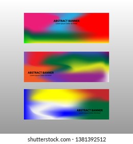 Vector abstract design banner web template. - Vector