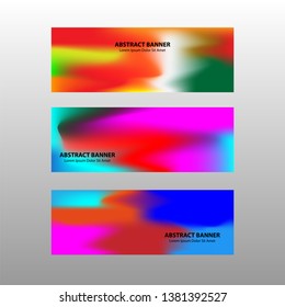 Vector abstract design banner web template. - Vector