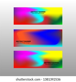 Vector abstract design banner web template. - Vector