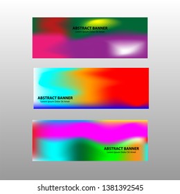 Vector abstract design banner web template. - Vector