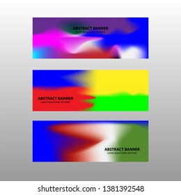 Vector abstract design banner web template. - Vector