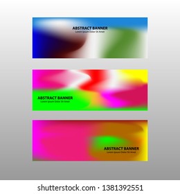 Vector abstract design banner web template. - Vector