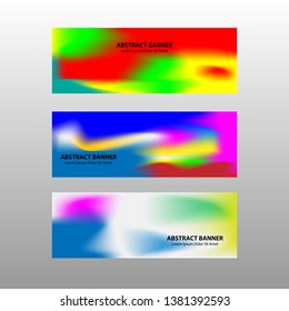 Vector abstract design banner web template. - Vector