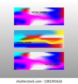 Vector abstract design banner web template. - Vector