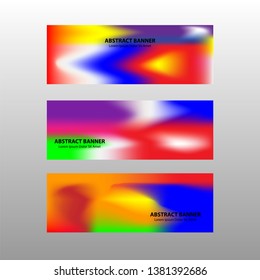 Vector abstract design banner web template. - Vector