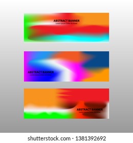 Vector abstract design banner web template. - Vector