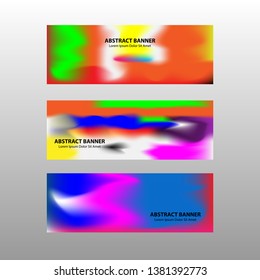 Vector abstract design banner web template. - Vector