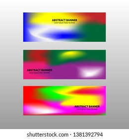 Vector abstract design banner web template. - Vector
