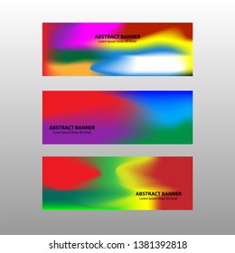 Vector abstract design banner web template. - Vector