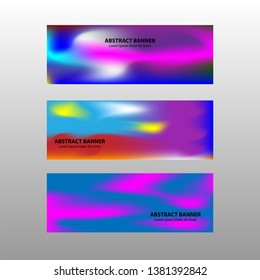 Vector abstract design banner web template. - Vector