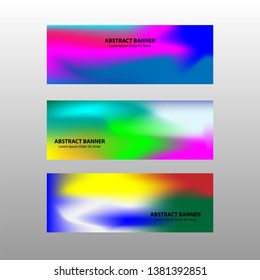 Vector abstract design banner web template. - Vector