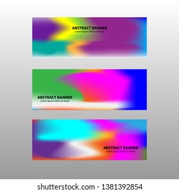 Vector abstract design banner web template. - Vector