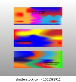 Vector abstract design banner web template. - Vector