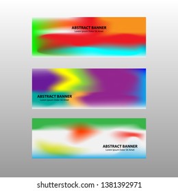 Vector abstract design banner web template. - Vector