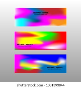 Vector abstract design banner web template. - Vector