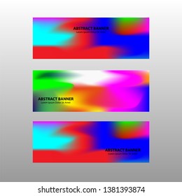 Vector abstract design banner web template. - Vector