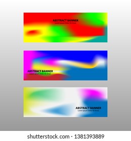 Vector abstract design banner web template. - Vector