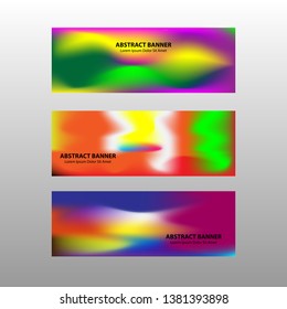 Vector abstract design banner web template. - Vector