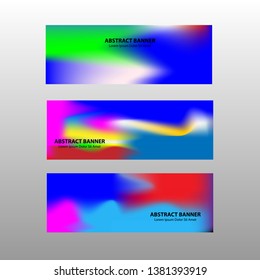 Vector abstract design banner web template. - Vector