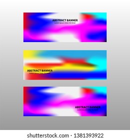 Vector abstract design banner web template. - Vector