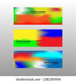 Vector abstract design banner web template. - Vector