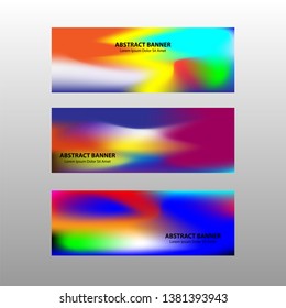 Vector abstract design banner web template. - Vector
