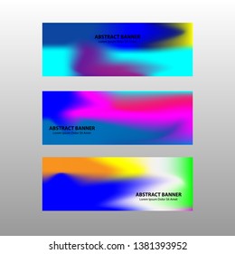 Vector abstract design banner web template. - Vector