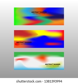 Vector abstract design banner web template. - Vector
