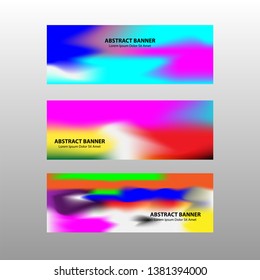 Vector abstract design banner web template. - Vector