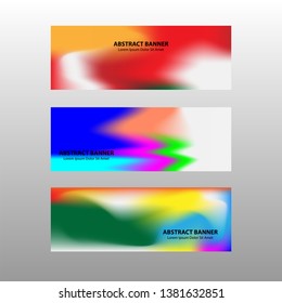 Vector abstract design banner web template. 