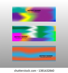 Vector abstract design banner web template. 